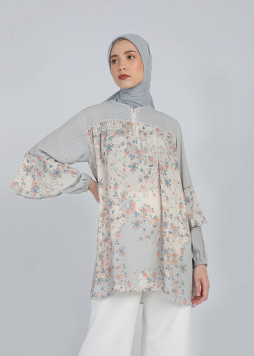 Load image into Gallery viewer, Yamila Blouse Warm Gray