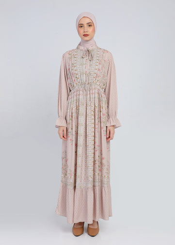 Load image into Gallery viewer, Dania Dress Almond Peach