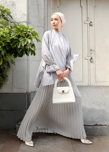 Pleated Skirt Grey (No Box)