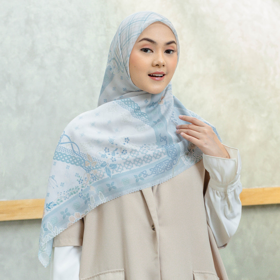 Blue Spirit Hijab Segi Empat