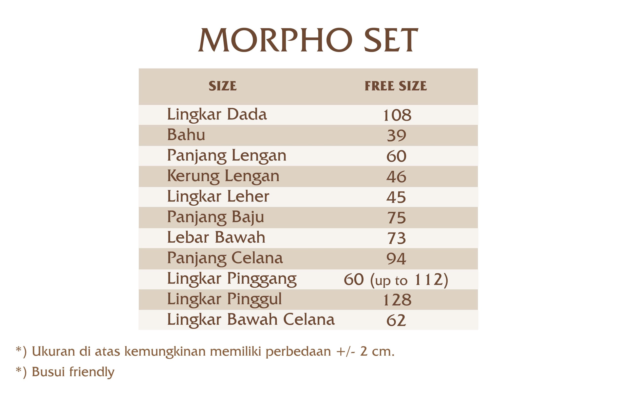 Morpho Matching Set